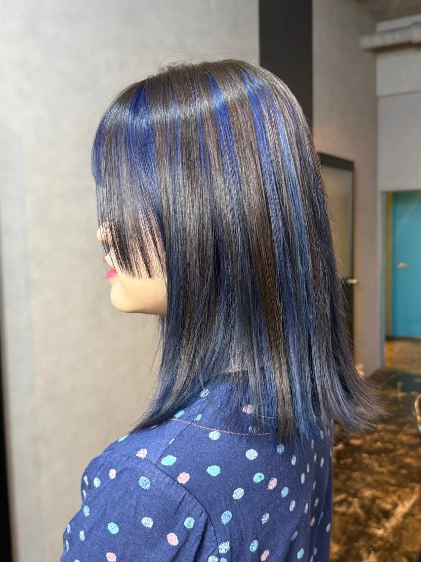 ミディアム カラー カット ヘアカラー トリートメント 透明感カラー/パーマ 🌀アオノのヘアスタイル