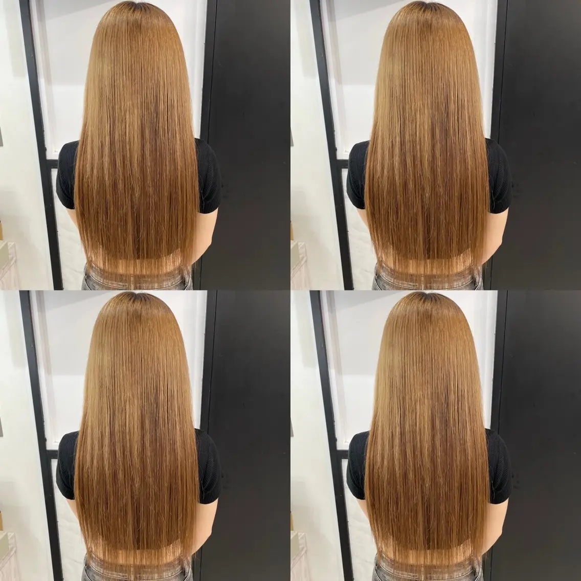 ミディアム 🦋REISA🦋 エクステ×ハイトーンのヘアスタイル