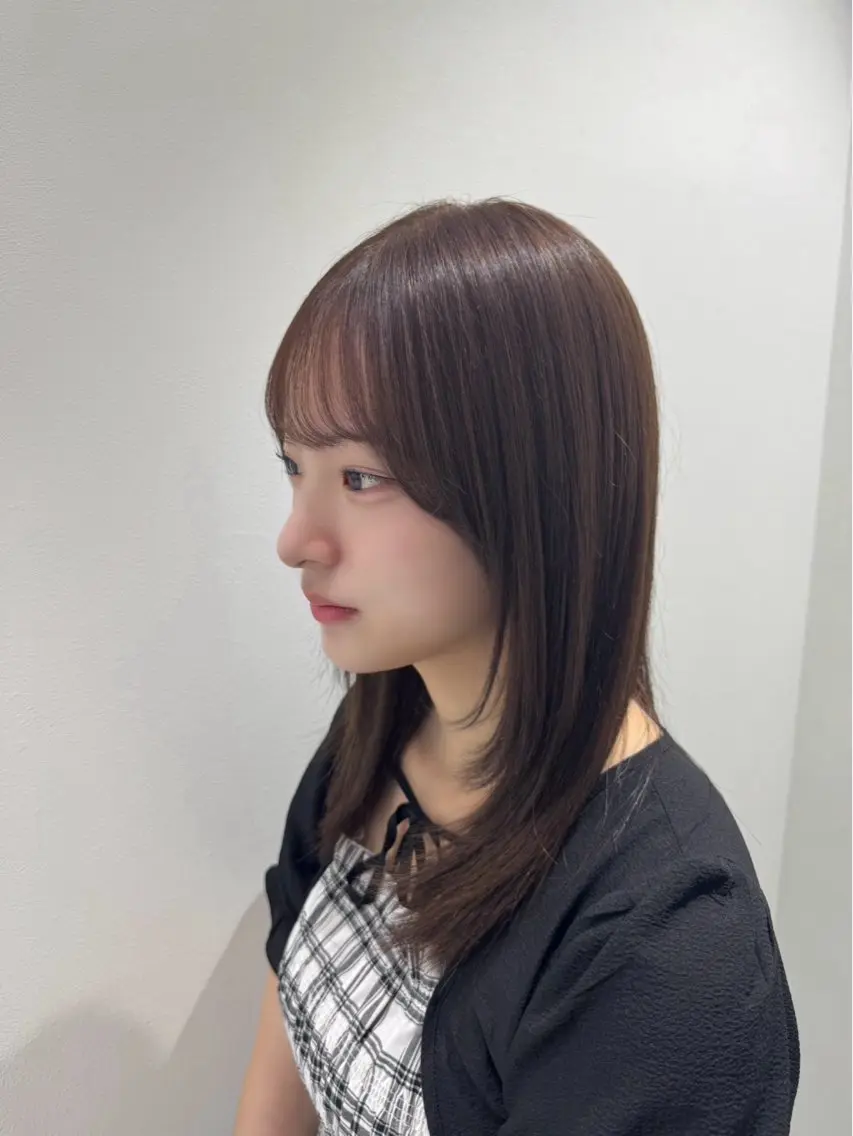 セミロング カラー ヘアアレンジ 透明感艶カラー♠️ TAKUMIのヘアスタイル