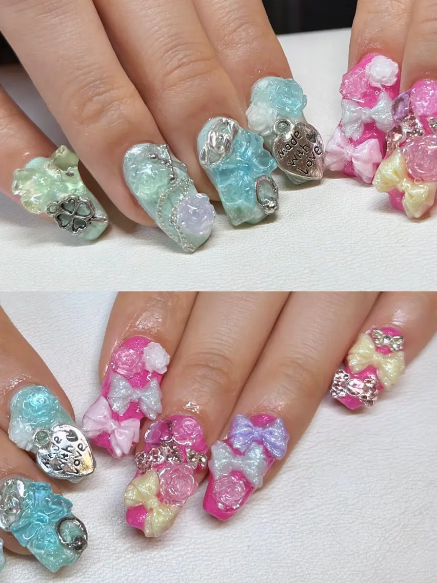 ミディアム ハンドネイル Kiki / art nailのネイルデザイン
