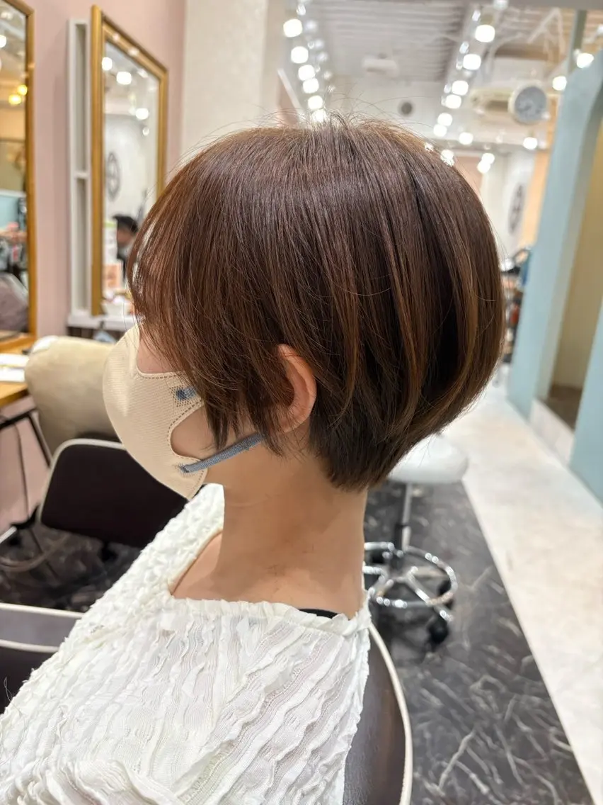 ショート カラー Agu hair 浅原 心のヘアスタイル