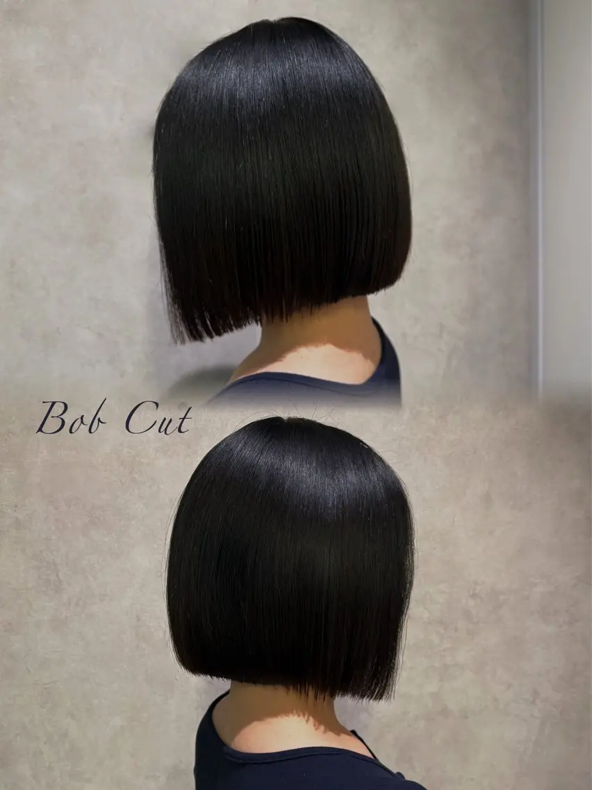 ショート 前下がりボブ ボブ トリートメント 🎀レイヤーカット/ 透明感カラー/ことねのヘアスタイル