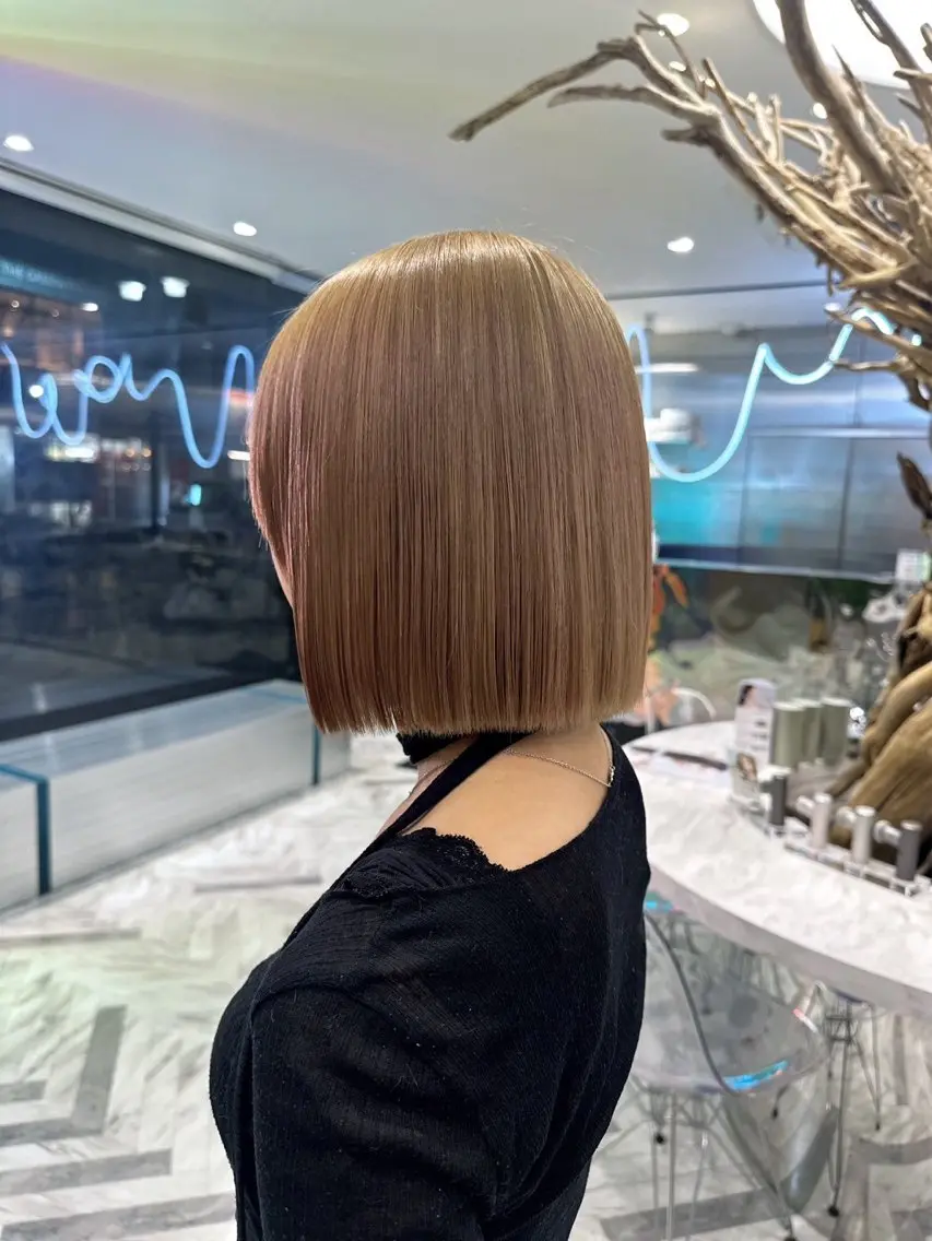 ショート 🩵ゆりあ ／ベージュ／ボブ🩵のヘアスタイル