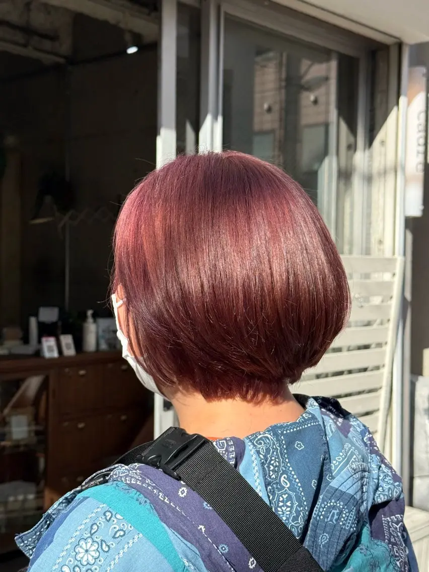 ショート カラー カット ヘアカラー トリートメント ✂︎cadre✂︎ 🪶かまだれいし🪶のヘアスタイル