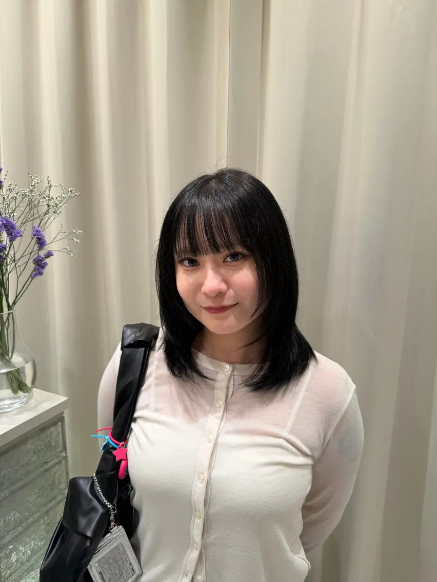 ミディアム カラー イマイ ナゴミのヘアスタイル