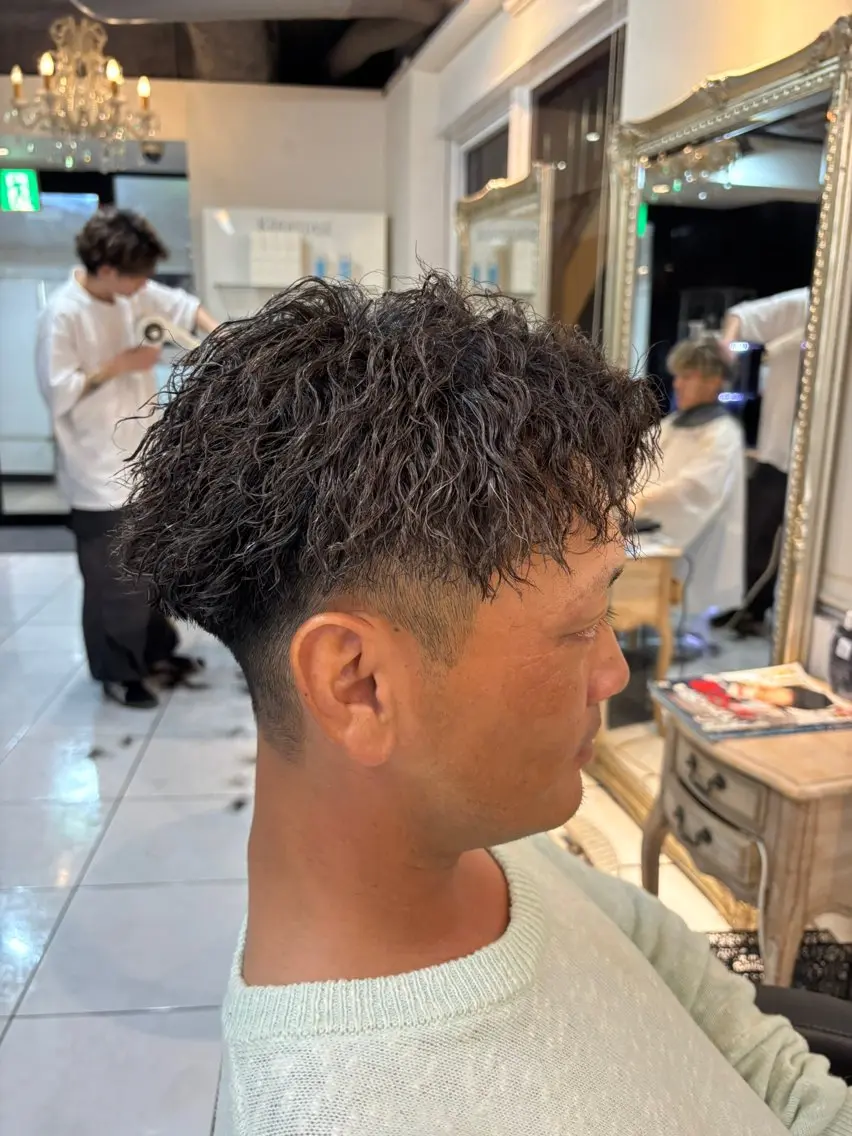 メンズ メンズパーマ カット パーマ 加川 隼人のヘアスタイル