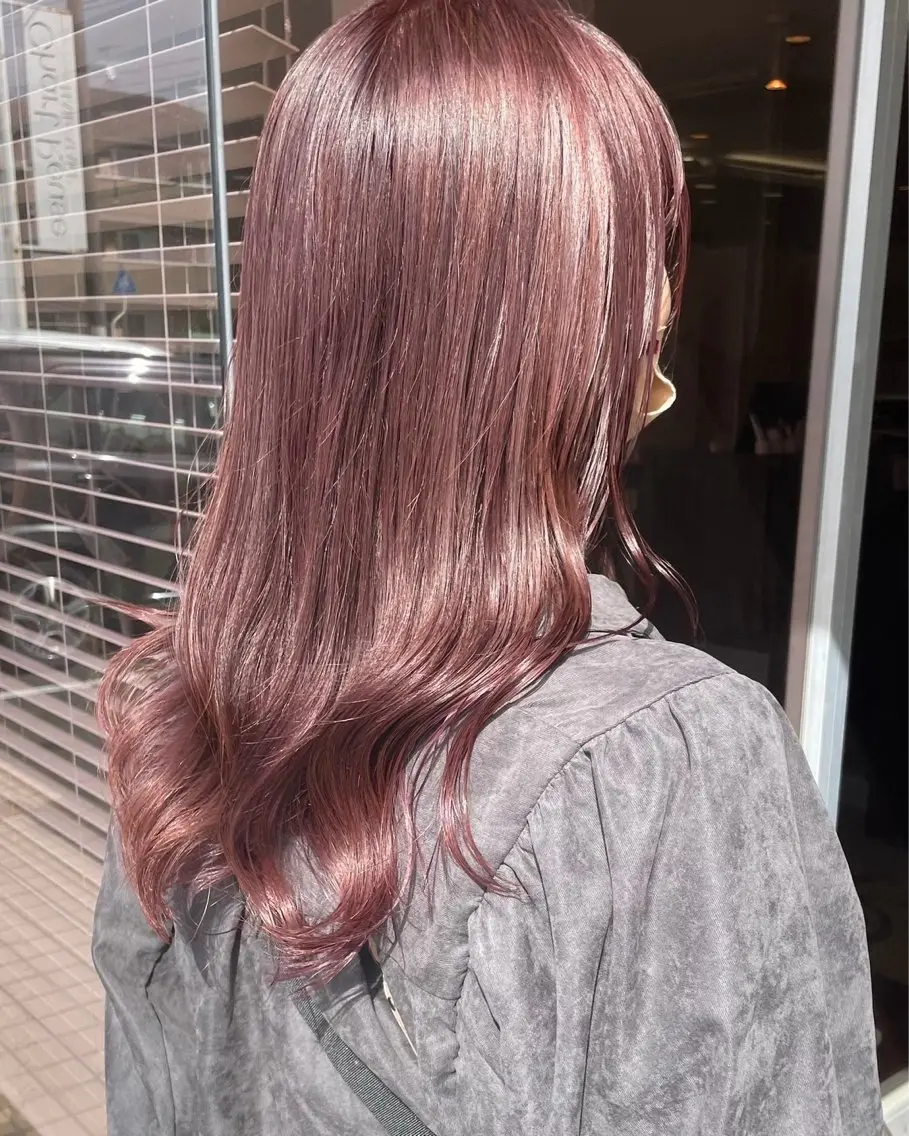 ロング カラー 三浦 悠のヘアスタイル