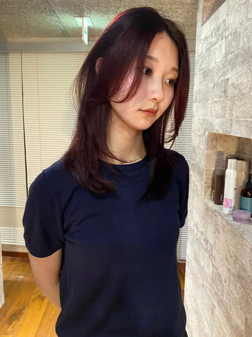 ミディアム カラー カット ヘアカラー 縮毛矯正 トリートメント mai / linoah˚✧のヘアスタイル