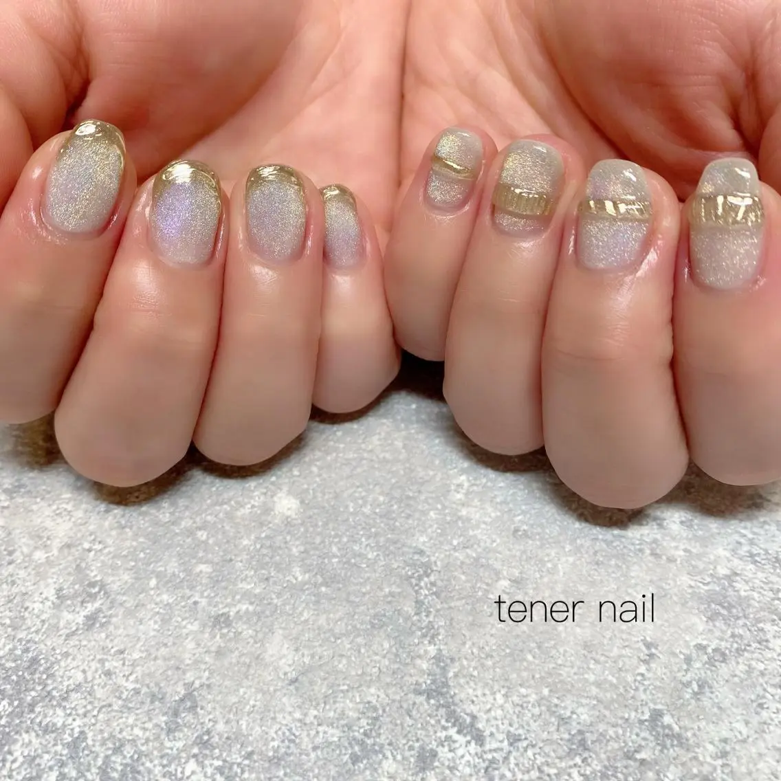 ネイル オーロラネイル テネルネイル tener nailのネイルデザイン