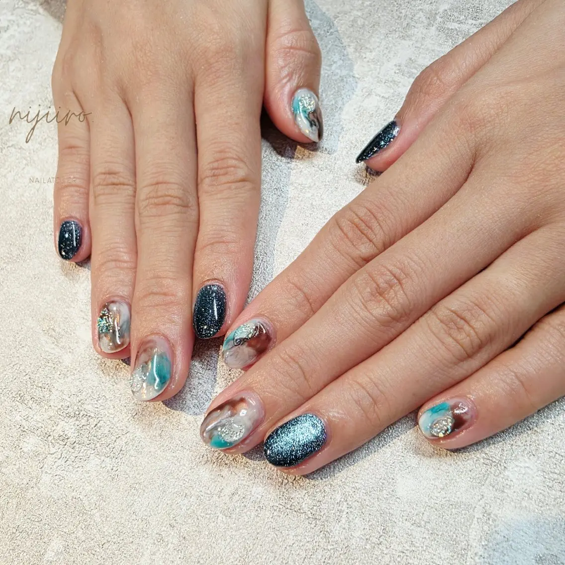 ネイル ハンドネイル nijiiro🌈 サトウのネイルデザイン