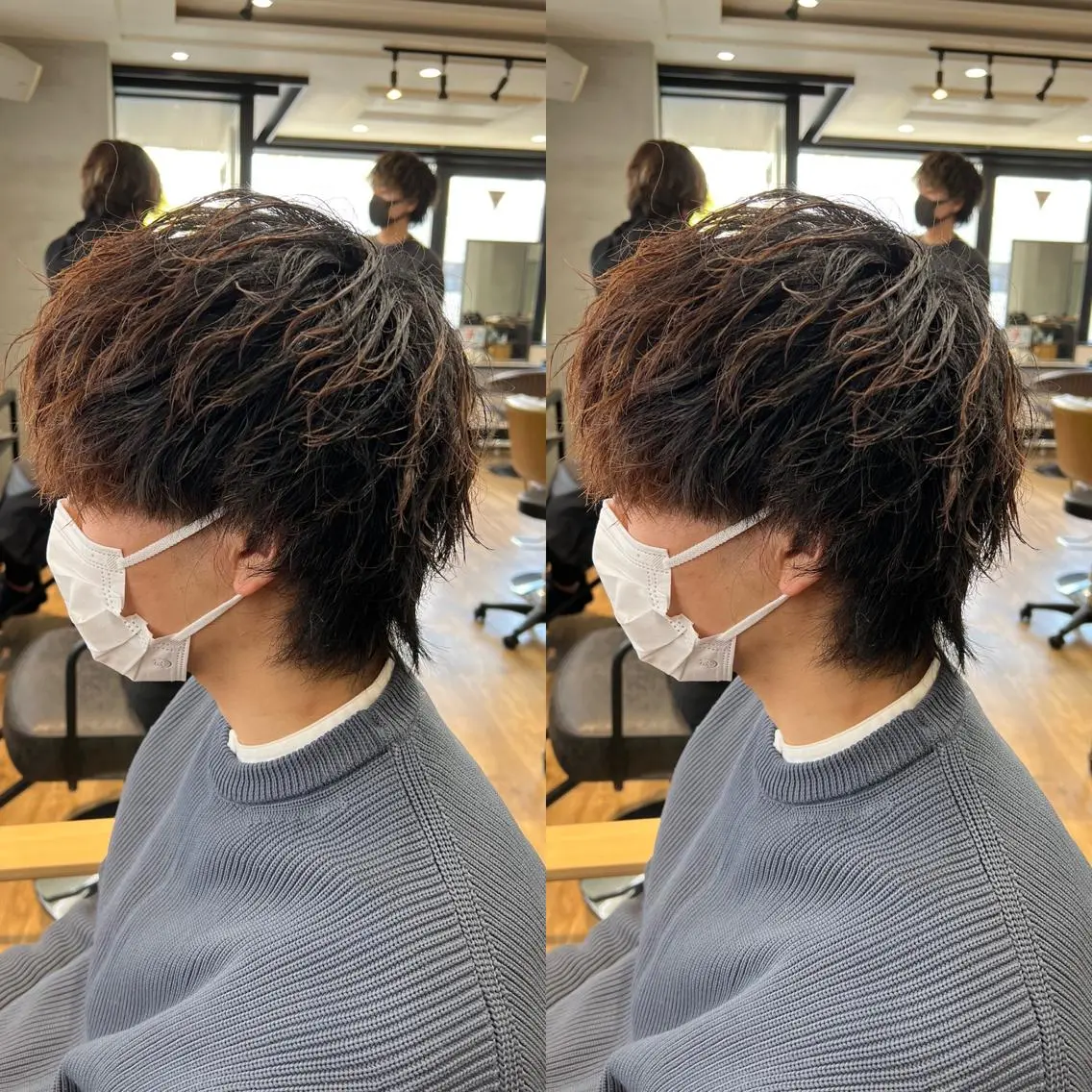 パーマ メンズ カット センターパート /植田のヘアスタイル