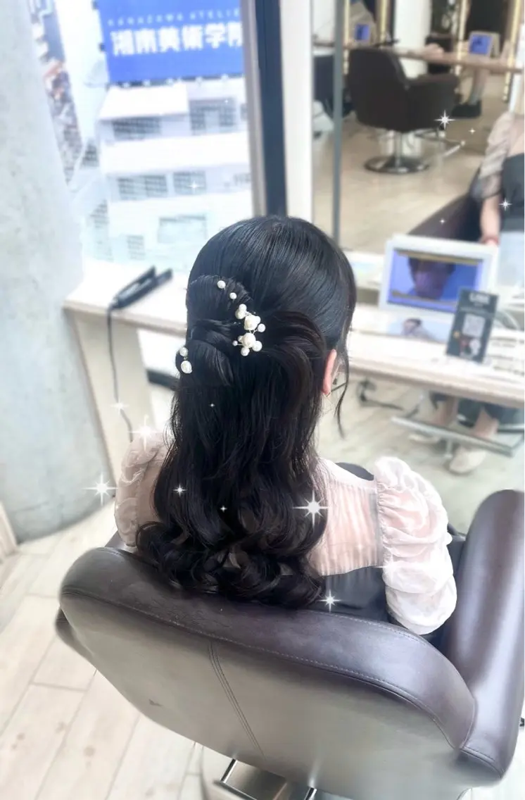 【❕土日祝限定❕】꒰ঌお呼ばれヘアアレンジ໒꒱𓂃𓈒𓏸 🤍結婚式 パーティー イベント前にぜひ🤍の写真