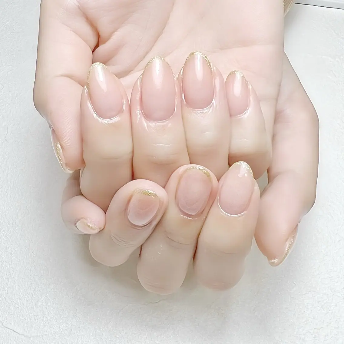 ネイル ガーリー ラメ(グリッター) オフィスネイル rouse nail RISATOのネイルデザイン