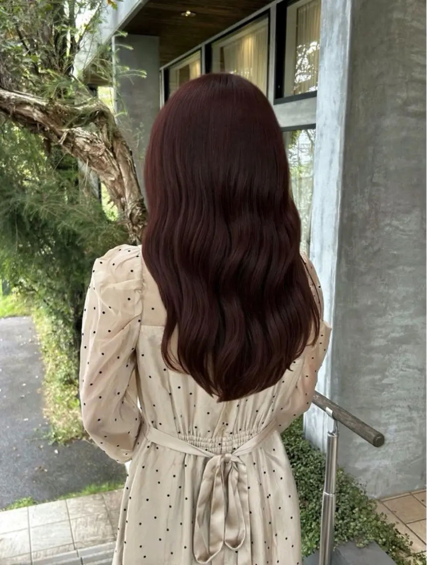 ロング カラー レッドカラー ヘアカラー lapis / soraのヘアスタイル