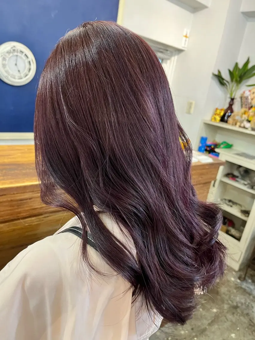 ロング カラー ブリーチ ピンクカラー mary'sメリー /ニュアンスカラーのヘアスタイル