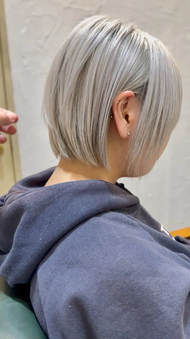 ショート ボブ 坂 直樹のヘアスタイル