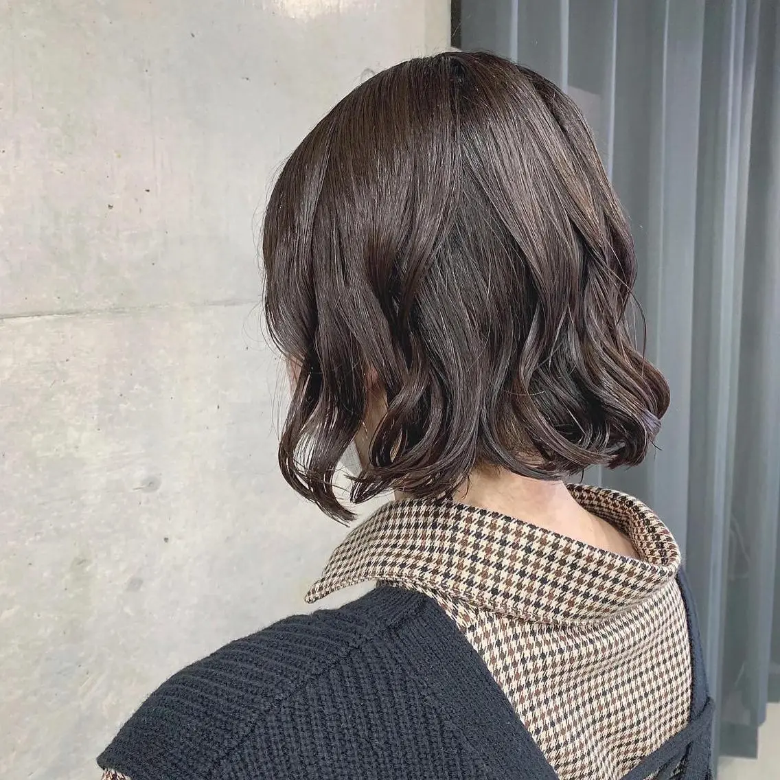 ショート パーマ カット パーマ トリートメント ボブパーマコテ巻き風 パーマNo1深江秀平のヘアスタイル