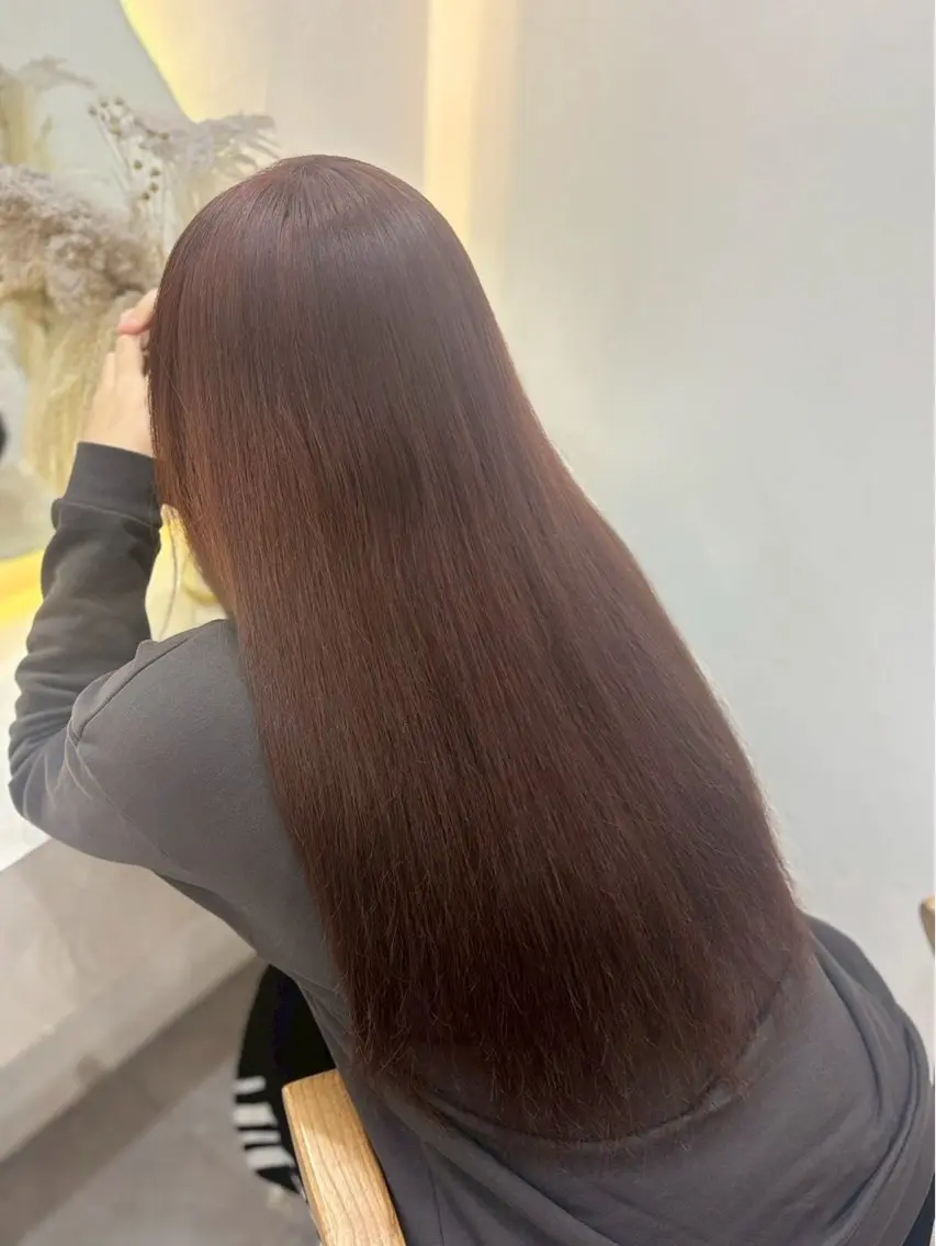 ロング カラー ゆうな🍒/熊谷/ ワンカラーのヘアスタイル