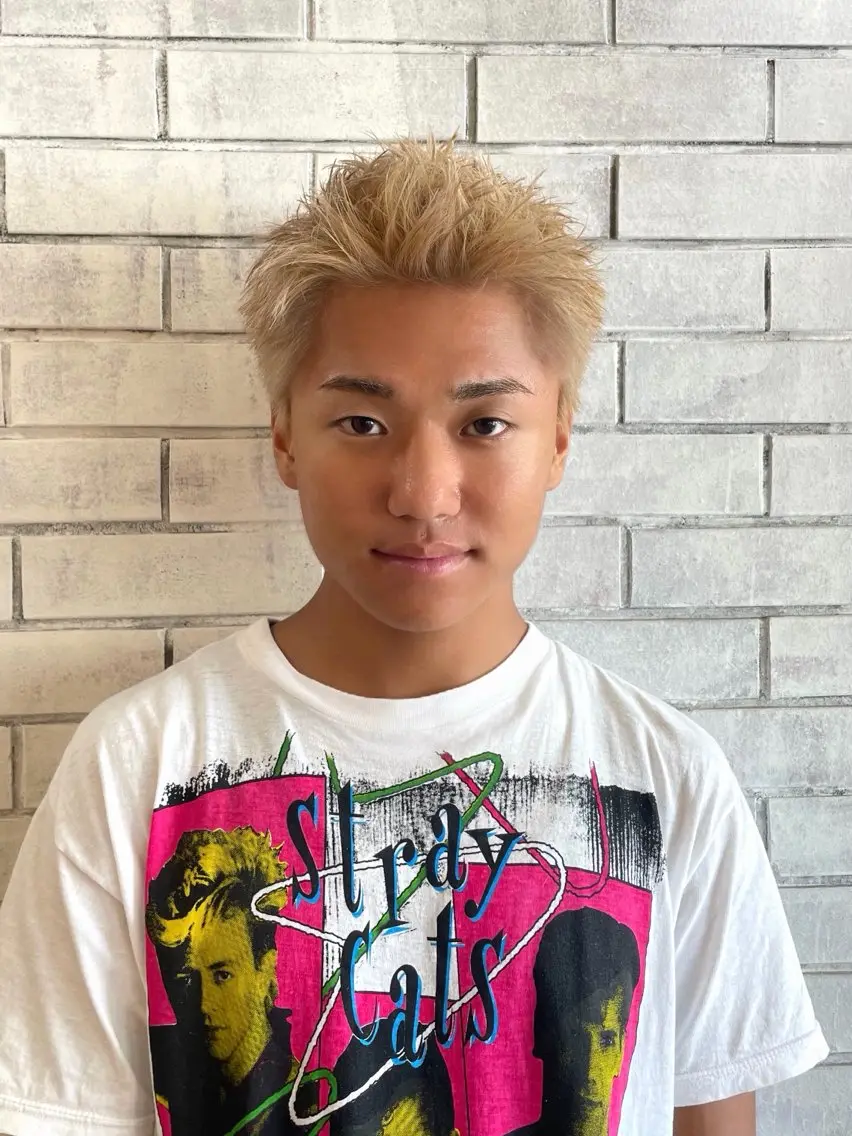 ショート カラー メンズ ✂︎メンズ特化船橋 パーマ優希のヘアスタイル