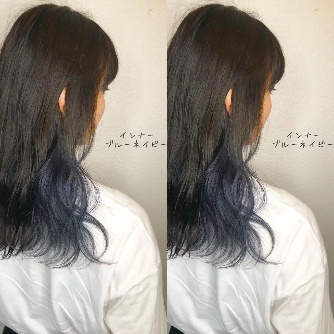 セミロング カラー ブリーチ あさだ しゅうたろうのヘアスタイル