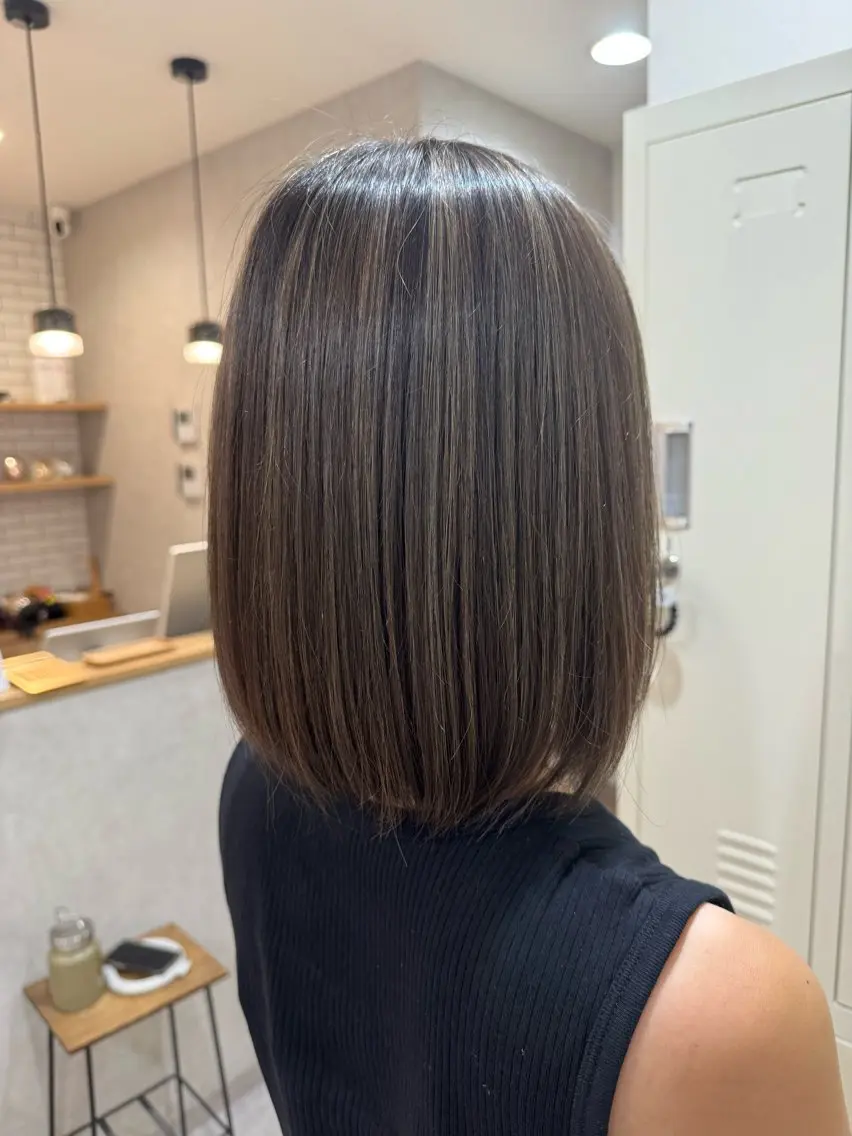 ミディアム カラー ハイライトカラー ハイライト ヘアカラー kino✟ yuriのヘアスタイル