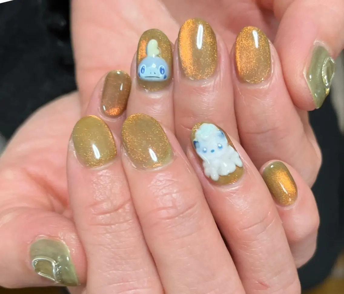ネイル マグネットネイル ハンドネイル Ran Nailのネイルデザイン