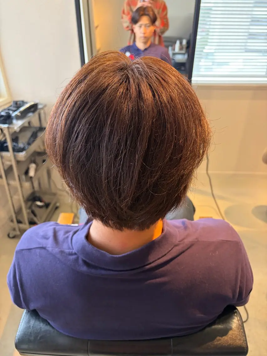 カラー メンズ ヘアカラー 艶透明感カラー/ 暖色カラー/髪質改善のヘアスタイル