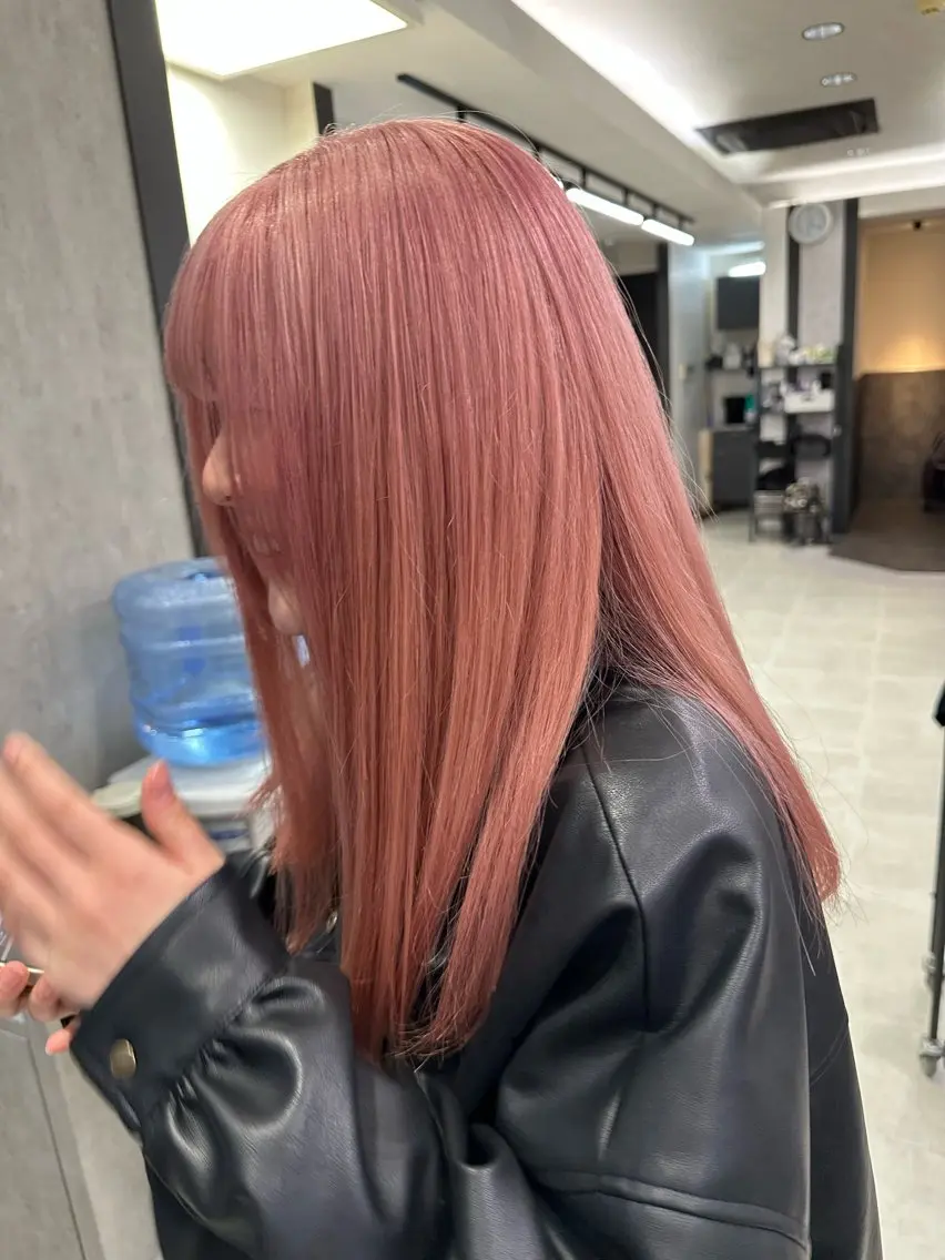 セミロング カラー ヘアカラー AYAKASA 暖色カラー/レイヤーのヘアスタイル