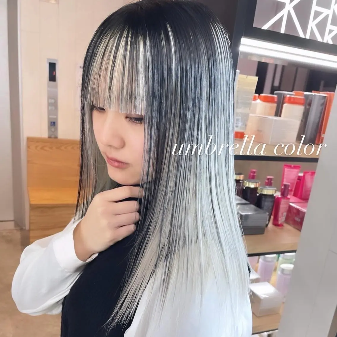 ロング カラー カット ヘアカラー トリートメント ヘアセット 💜ハイトーン💛 マジカルかいちゃんのヘアスタイル