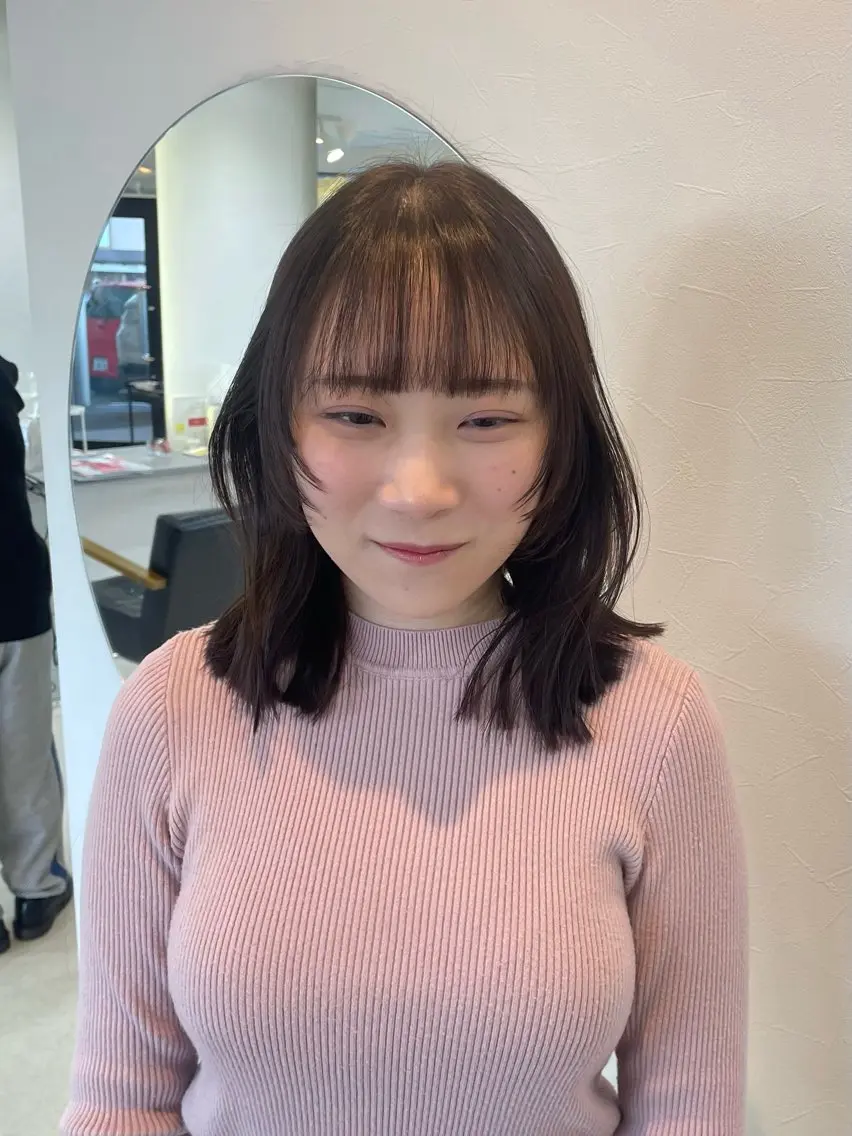 ミディアム 前川 瑞希のヘアスタイル