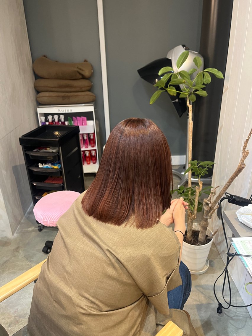 ミディアム カラー オレンジ ヘアカラー Soyoka 🩰🔅💕のヘアスタイル