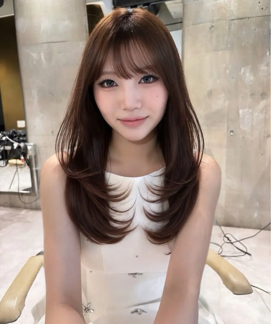 ロング 小原 泉のヘアスタイル