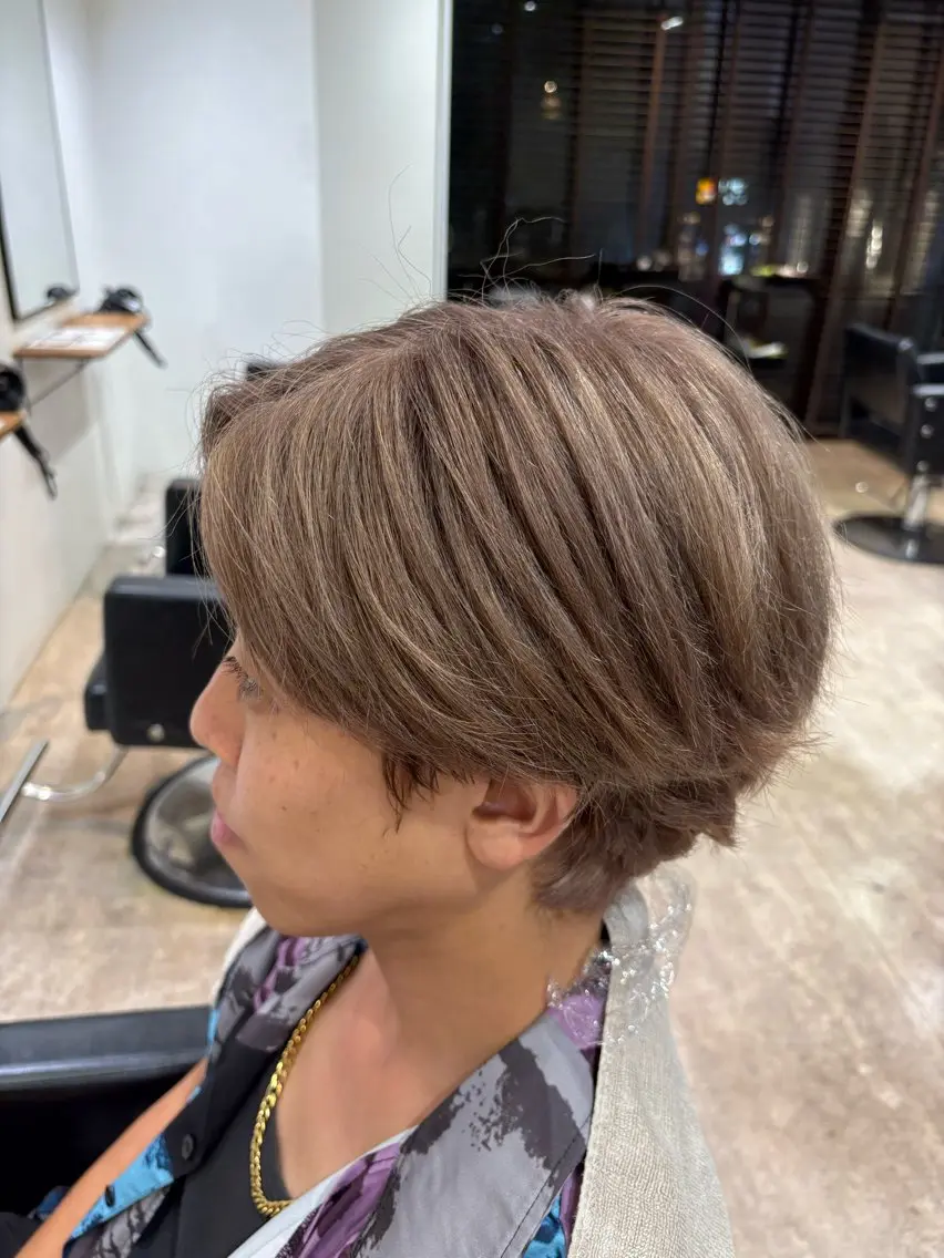 カラー ヘアカラー 🎨メンズWカラー ¥1000|葵のヘアスタイル