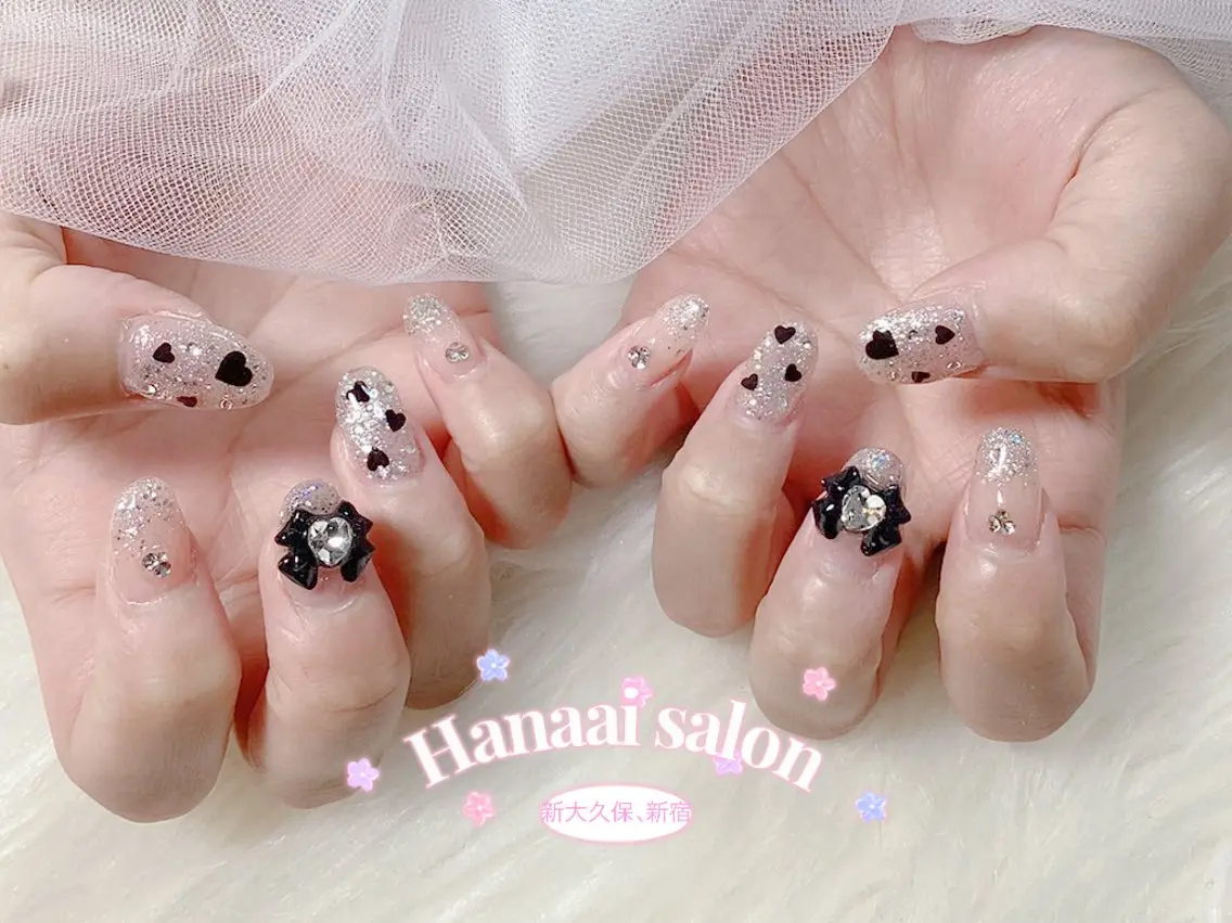 ミディアム ハンドネイル Hanaai Salon新大久保店のネイルデザイン