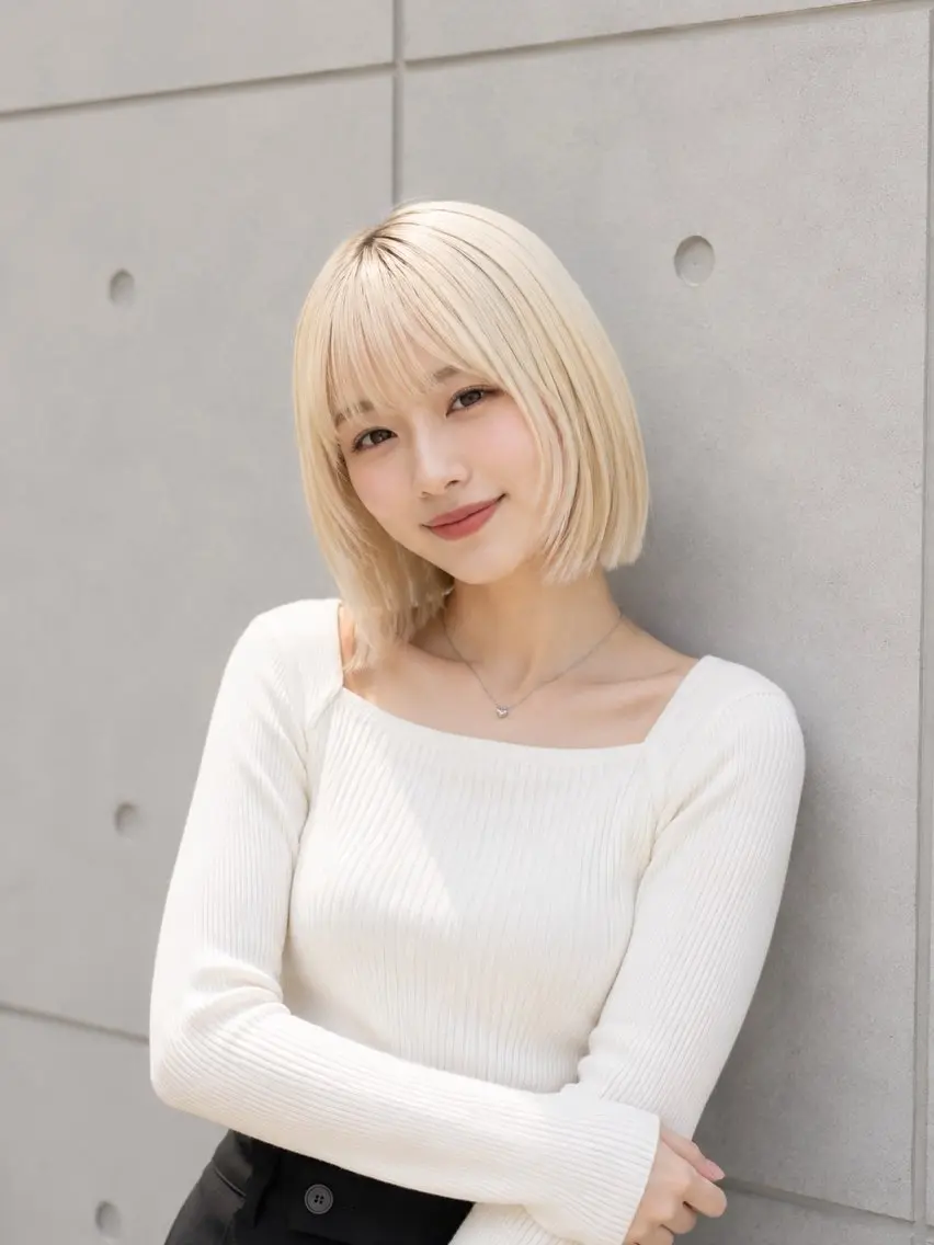 ショート カラー 井ノ川 真奈美のヘアスタイル