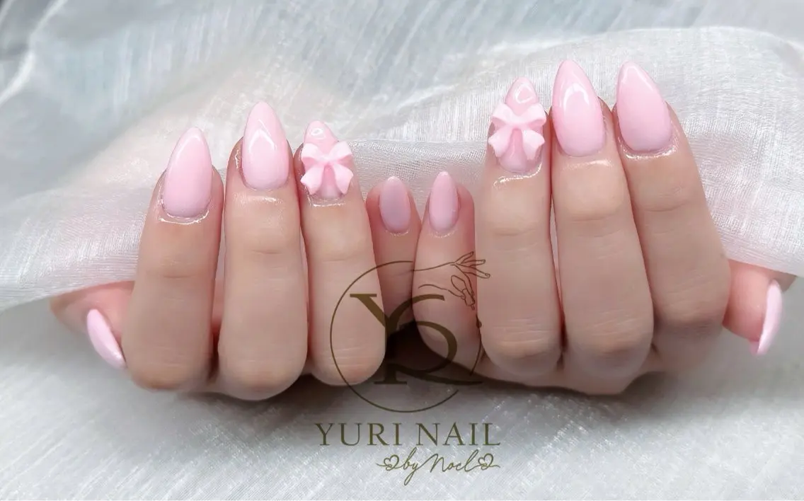 ネイル チークネイル フットネイル フレンチネイル 韓国ネイル 水色 ハンドネイル フットネイル ハンドケア YURI Nail NARITAのネイルデザイン