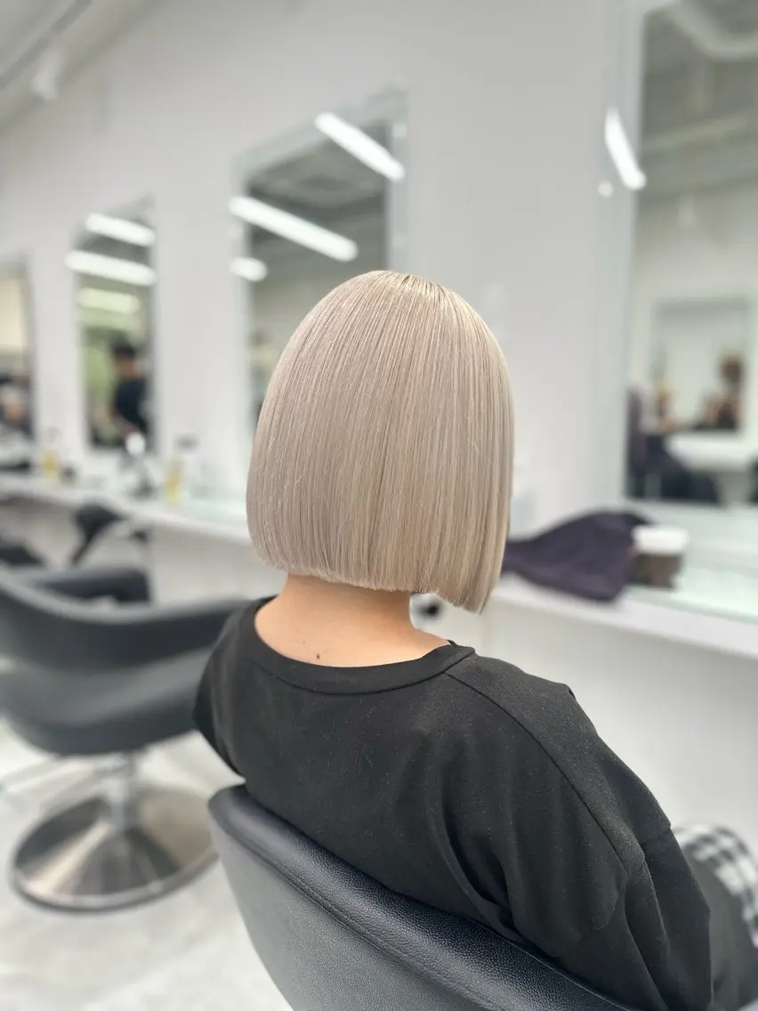 ミディアム カラー ヘアカラー トリートメント ヘッドスパ ヘアセット ❄最強かわいいカラー ❄️MINA❄️のヘアスタイル