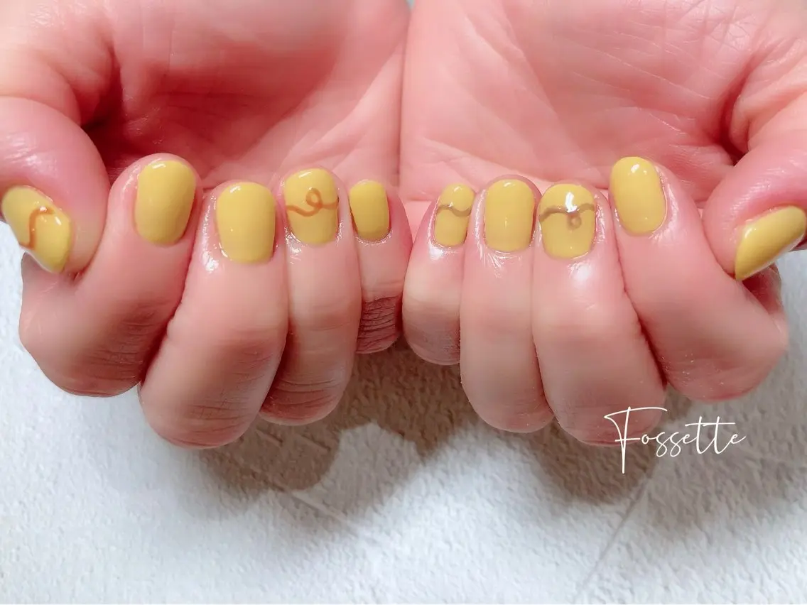 ネイル ワンカラーネイル ショートネイル ハンドネイル nailsalon Fossetteのネイルデザイン
