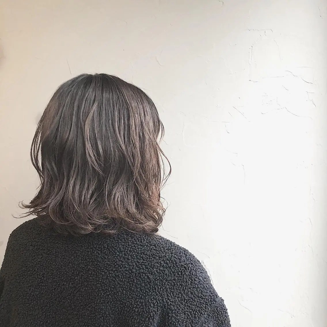 ミディアム パーマ ボブ 山口 浩之のヘアスタイル