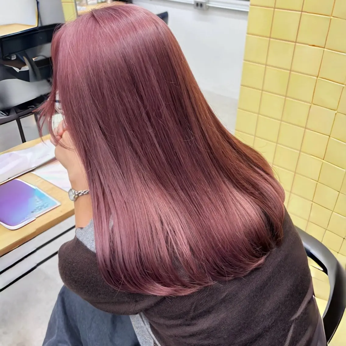 セミロング ヘアカラー カラーモデル募集中/ みひろのヘアスタイル