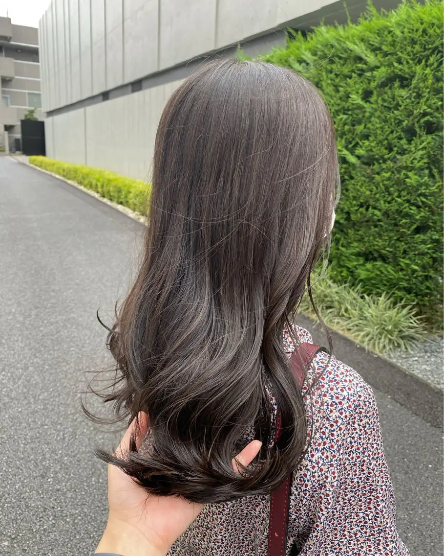 ロング カラー ベージュカラー フレンチボブパーマ Yuukiのヘアスタイル