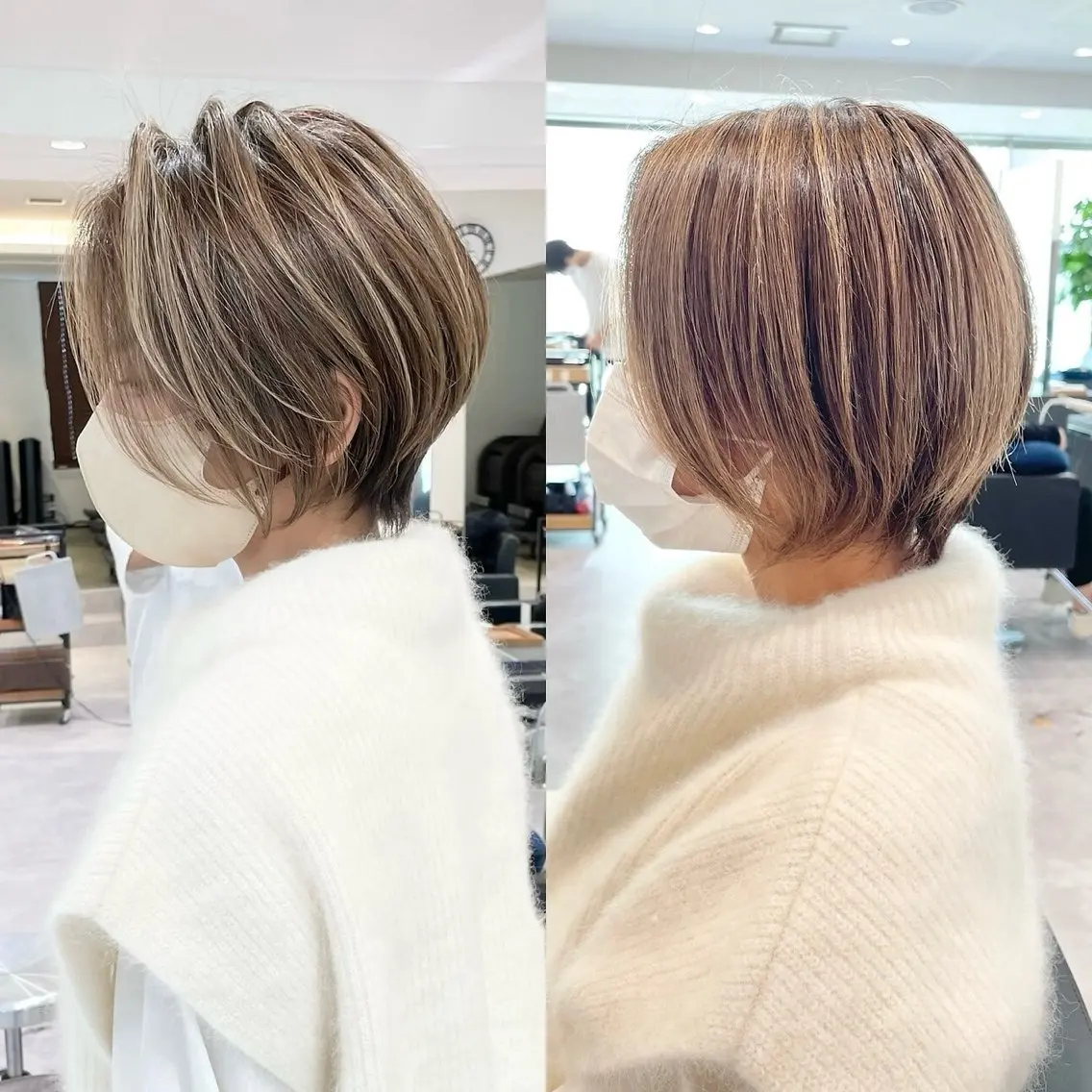 ショート カット ヘアカラー 朝ラク/大人ショート /銀座/若狭真央のヘアスタイル