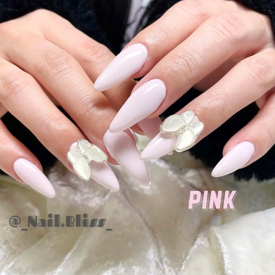 ネイル ワンカラーネイル ピンク ハンドネイル NAIL BLISSのネイルデザイン