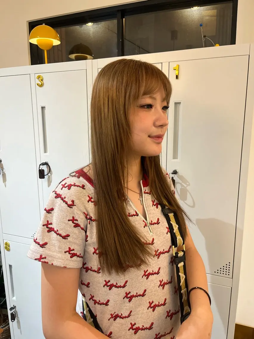 ロング カラー ブリーチ ブラウンカラー ダブルカラー ヘアカラー 🪼AYUKA🍄 モデルさん大募集‼️のヘアスタイル