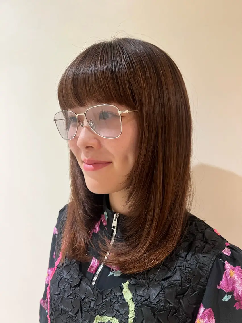 ミディアム 加藤 祐斗のヘアスタイル