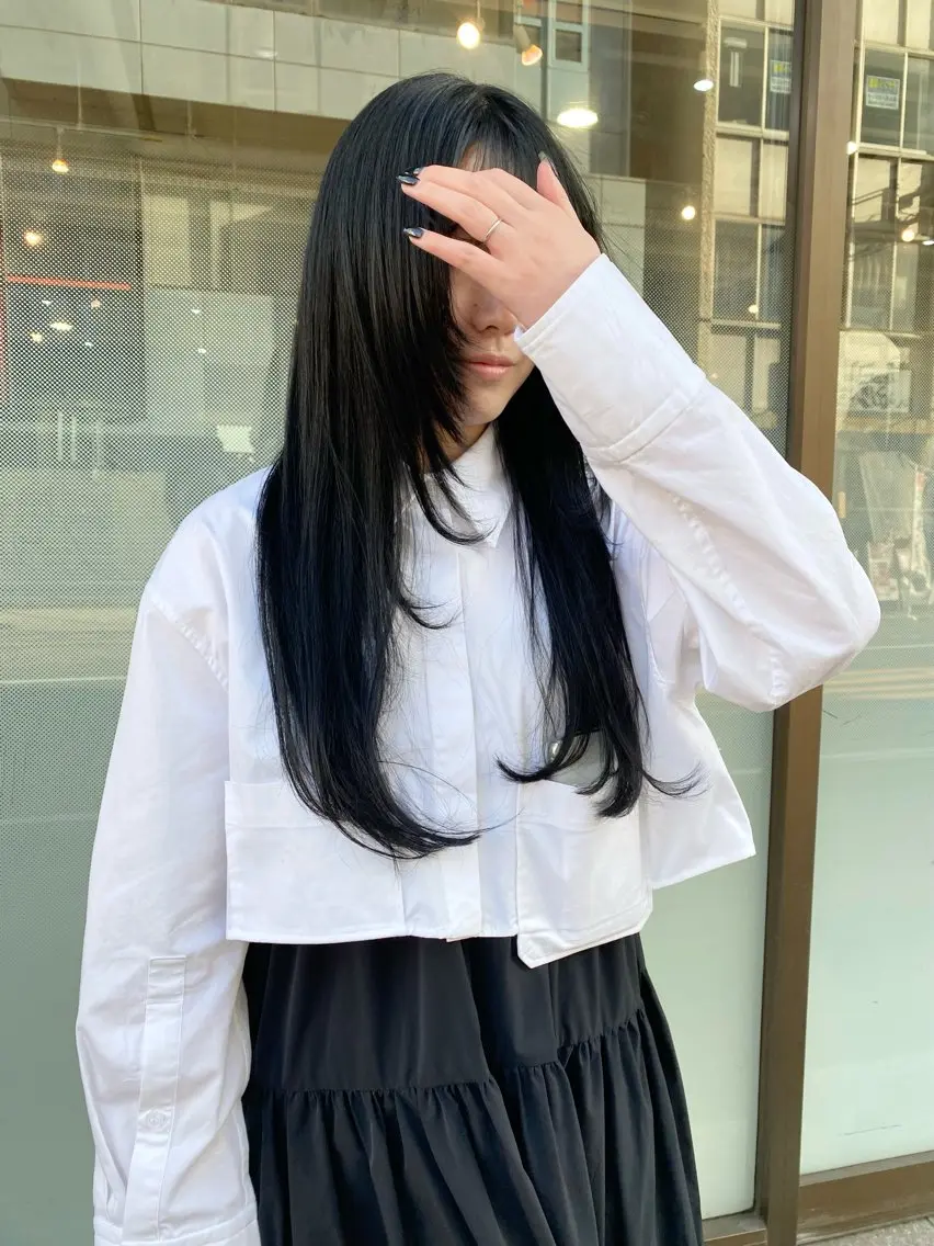 ロング カット ヘアカラー maeda yumiのヘアスタイル