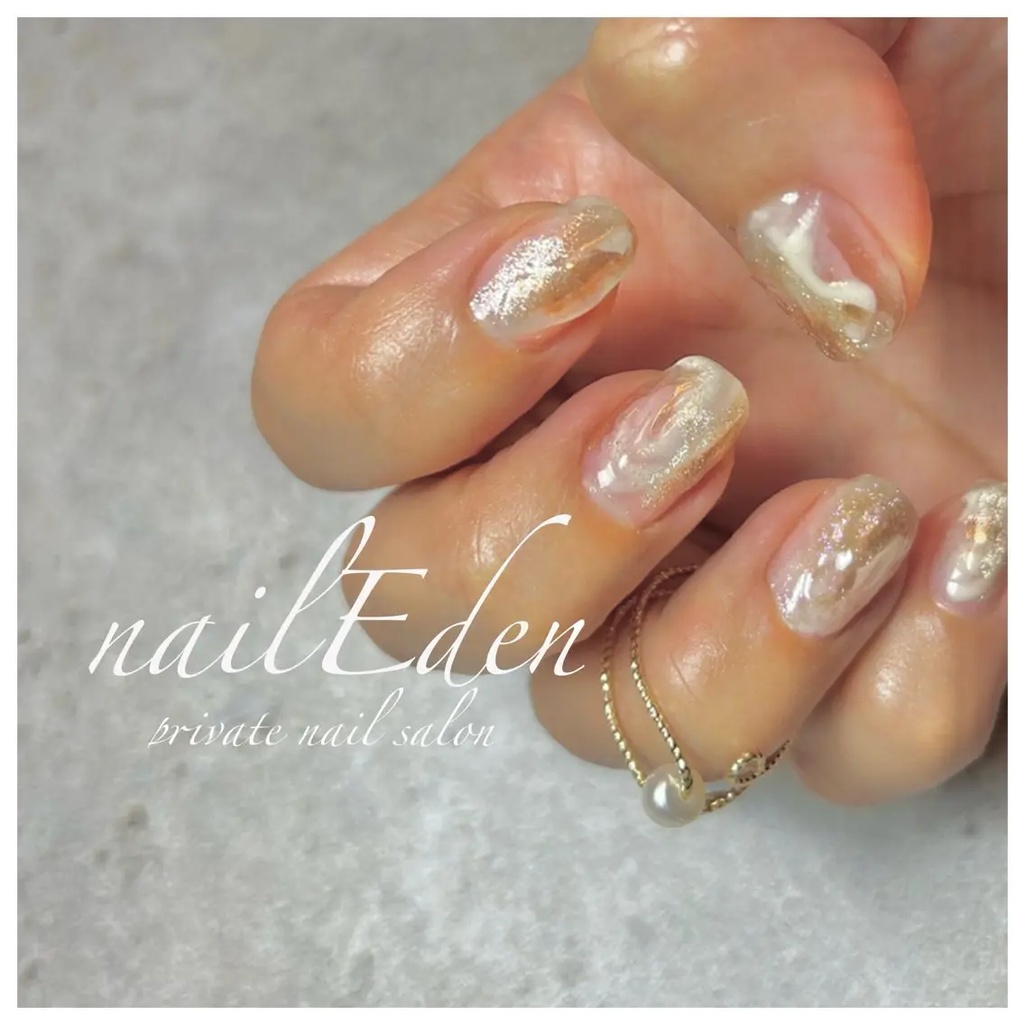 ネイル ニュアンスネイル Eden ♾️のネイルデザイン
