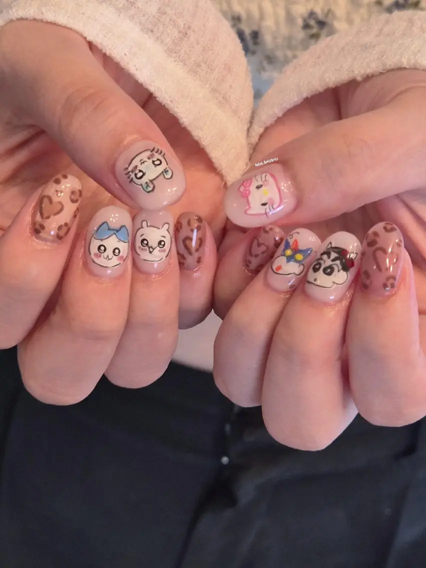 ネイル ハンドネイル 3dパーツ/流行り 👧shushu❤️のネイルデザイン