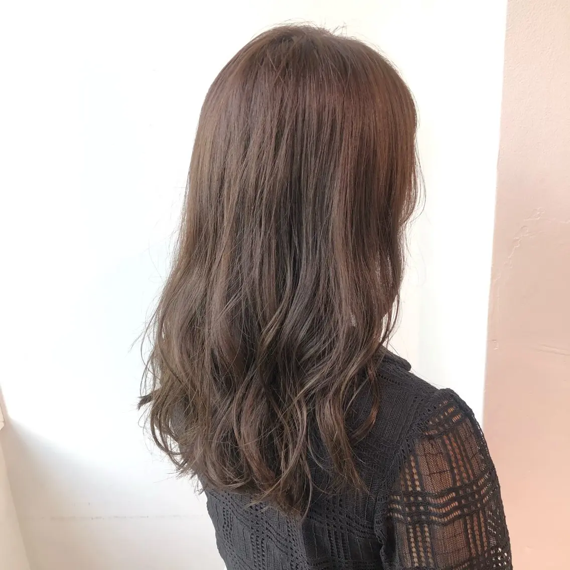 セミロング カラー カット ヘアカラー トリートメント 💖ブリーチなし透明 感💖ASAHIのヘアスタイル