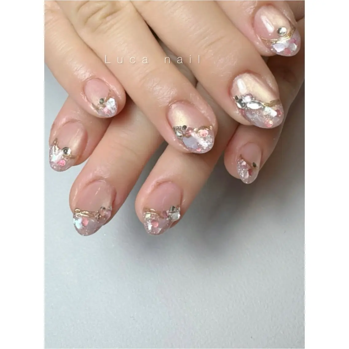 ネイル フレンチネイル ハンドネイル Luca nailのネイルデザイン
